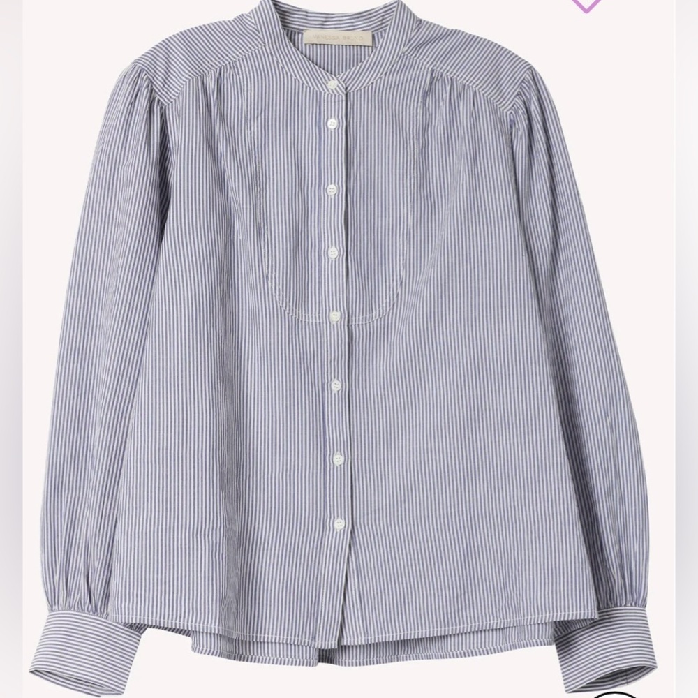 Vanessa Bruno Blue Striped Blouse